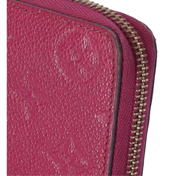 Louis Vuitton Monogram Empreinte Portefeiulle Clemence Zip Long Wallet Raisin - Picture 6 of 8